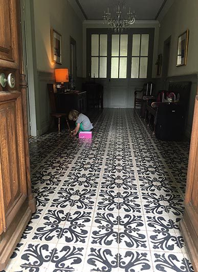 The Hallway at the French Rural Retreat with The Little Voyager