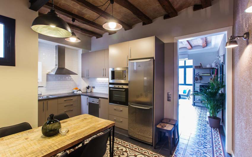 The Barcelona Apartment Kitchen with The Little Voyager