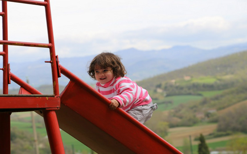 The Italian Country Manor Slides with The Little Voyager