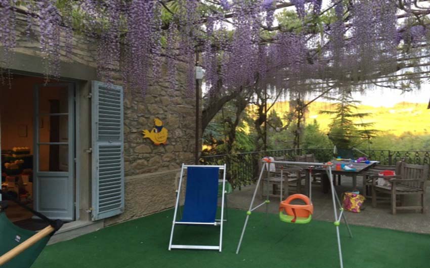 The Italian Country Manor Swings with The Little Voyager