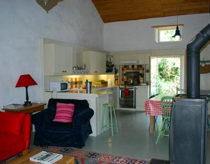 Living room at cottage 2 at the French Hamlet