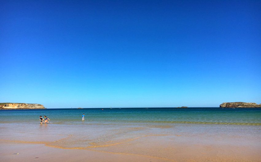 The Beach at Martinhal Sagres with The Little Voyager