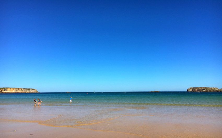 The Beach at Martinhal Sagres with The Little Voyager