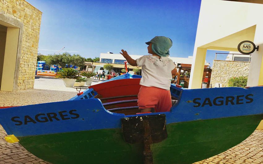 Boats at Martinhal Sagres with The Little Voyager