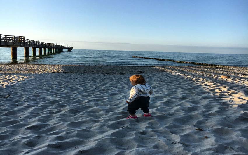 Heiligendamn's Beach Front with The Little Voyager