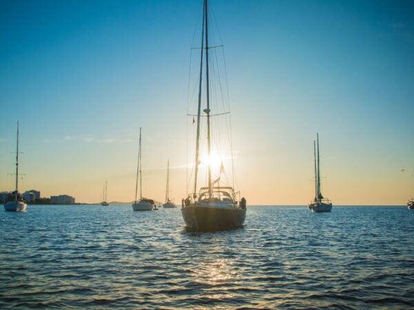 yachts in the sea