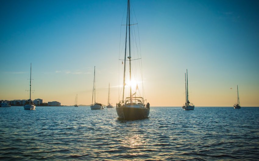 yachts in the sea
