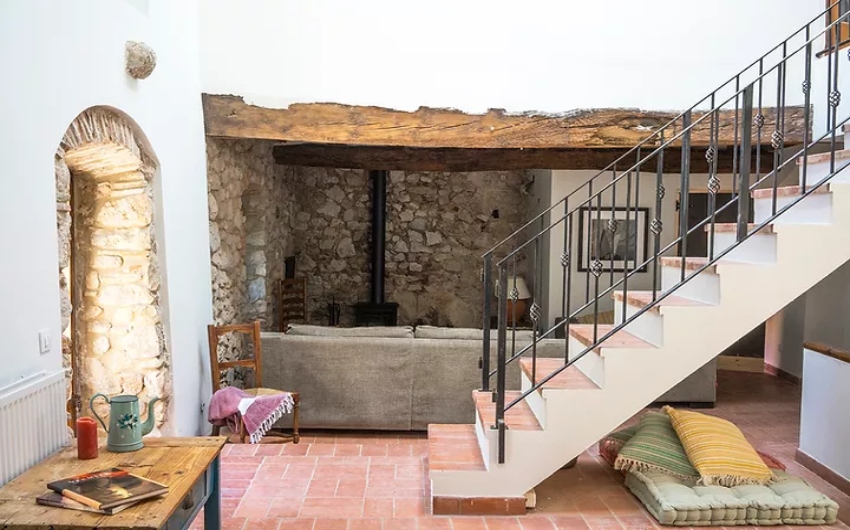 Catalan Farmhouse stairwell
