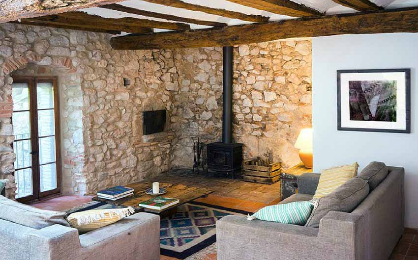 The Catalan Farmhouse Living Room with The Little Voyager