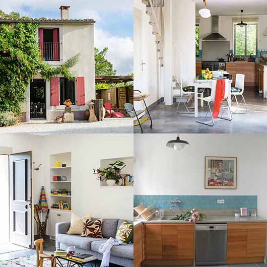 French Boutiques Cottages Collage from The Little Voyager