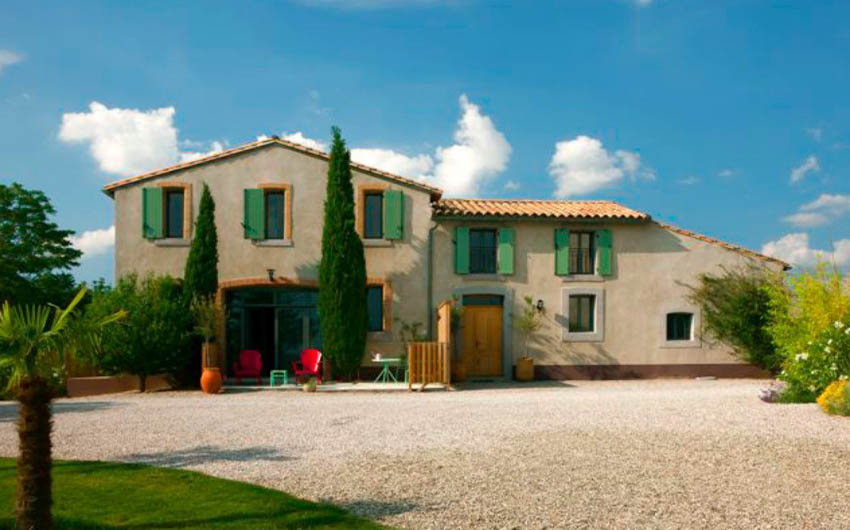 The French Country Boutique Houses Facade with The Little Voyager