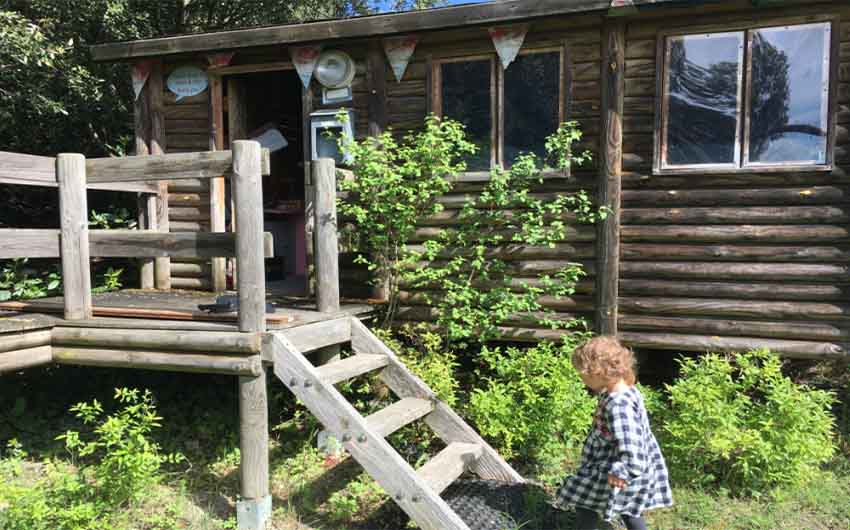 French Country Chic Log Cabin with The Little Voyager