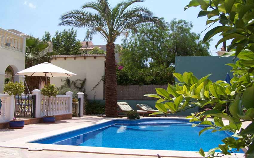 Ibicencan Villa Pool with The Little Voyager