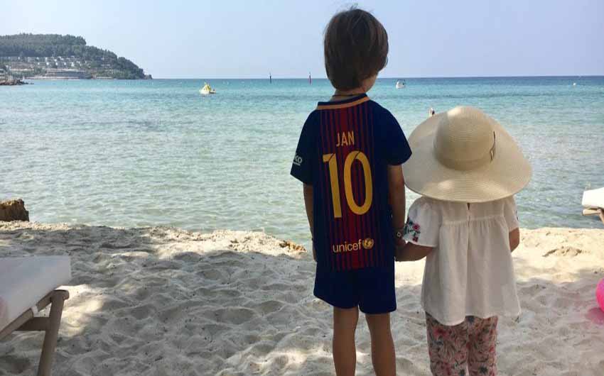 Sani Beach with The Little Voyager