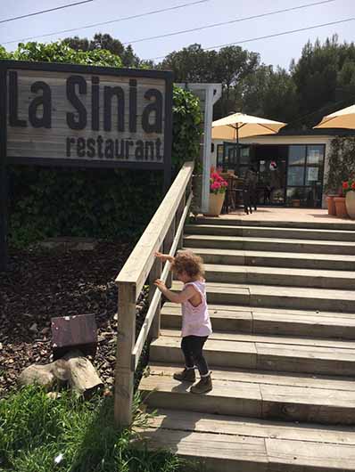 La Sinia Restaurant Entrance and The Little Voyager