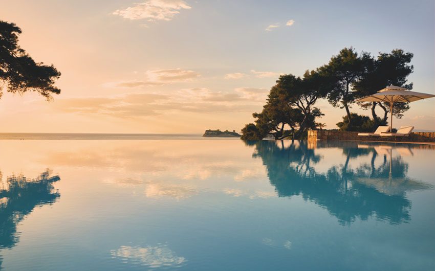 Sani Club Infinity Pool with The Little Voyager