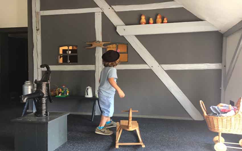 German Farmhouse Playroom with The Little Voyager