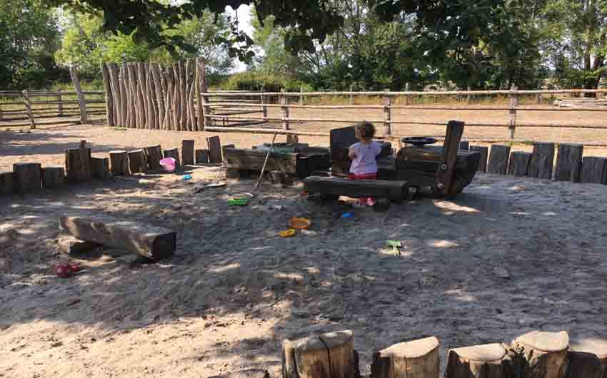 German Farmhouse Sandpit with The Little Voyager