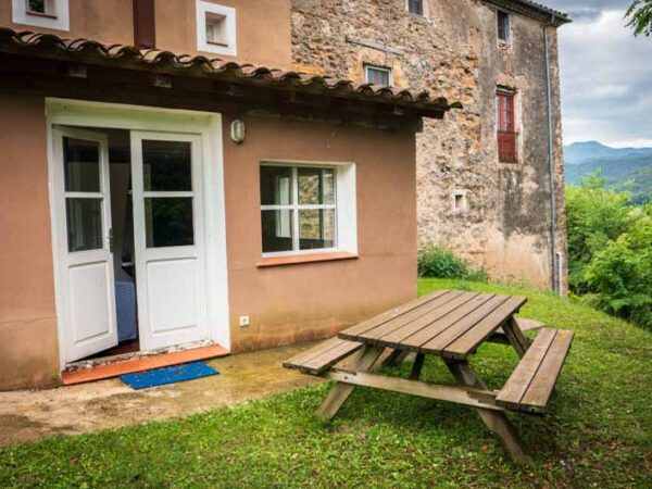 Catalan Rural Escape Back Door with The Little Voyager