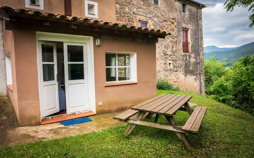 Catalan Rural Escape Back Door with The Little Voyager