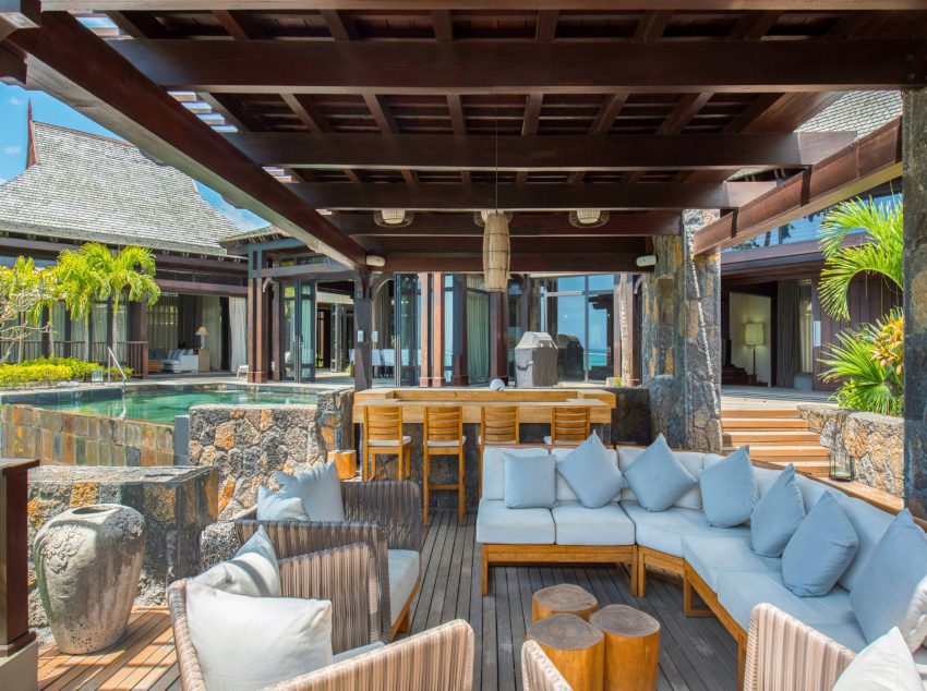 Sitting area in restaurant