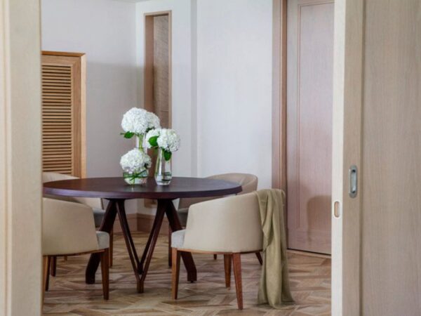 Le Saint Geran Small Dining Table with The Little Voyager