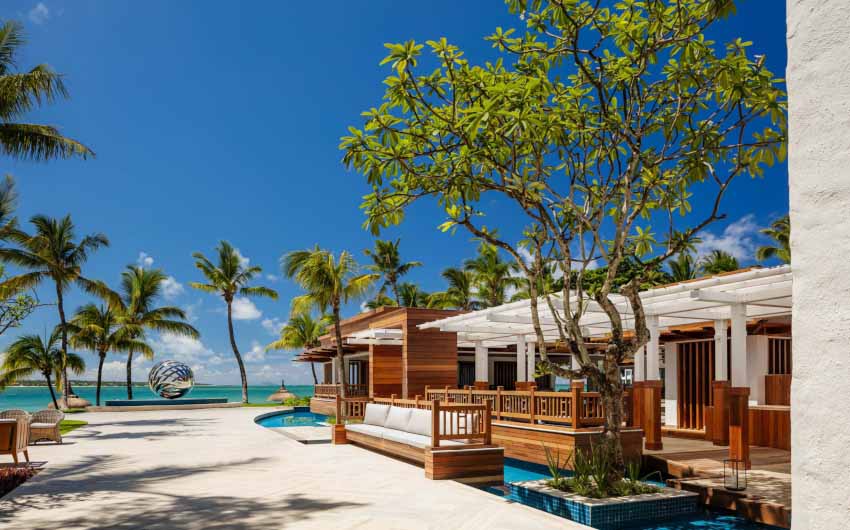 Le Saint Geran Resort Front with The Little Voyager