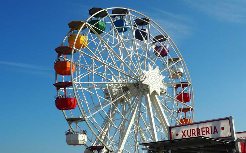 Maresme and Barcelona's Ferris Wheel with The Little Voyager