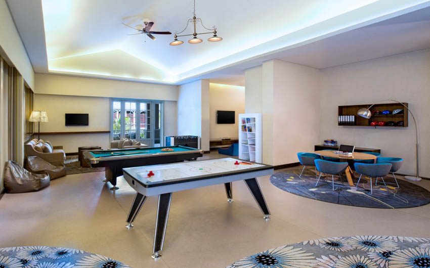 St Regis Resort in Mauritius Games Room with The Little Voyager