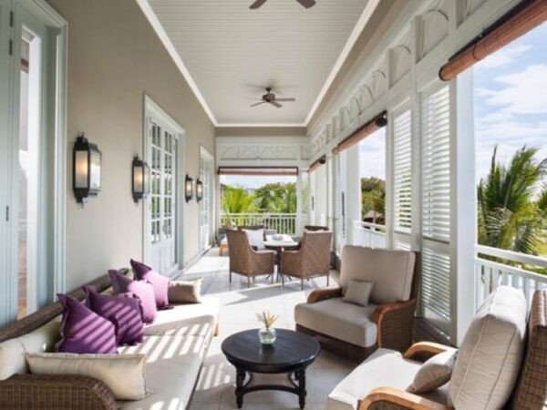 St Regis Resort in the Mauritius Manor Suite Terrace with The Little Voyager