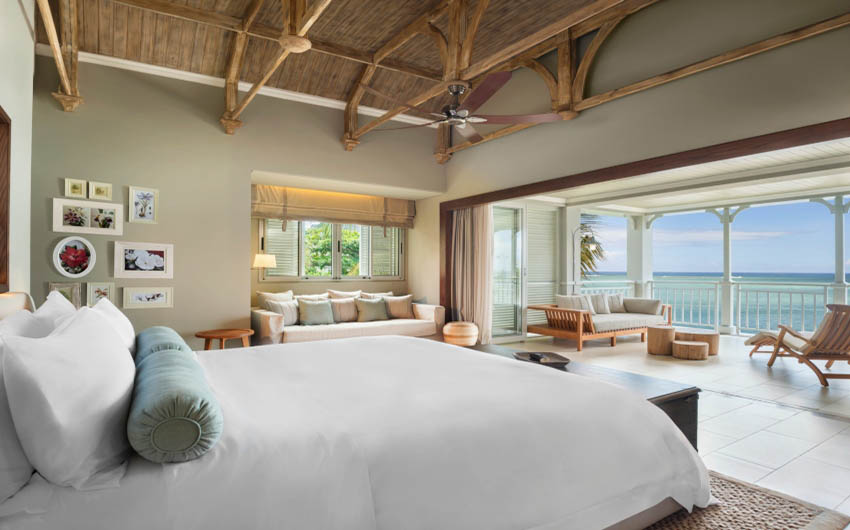 St Regis Resort in the Mauritius Junior Suite Beach Front with The Little Voyager