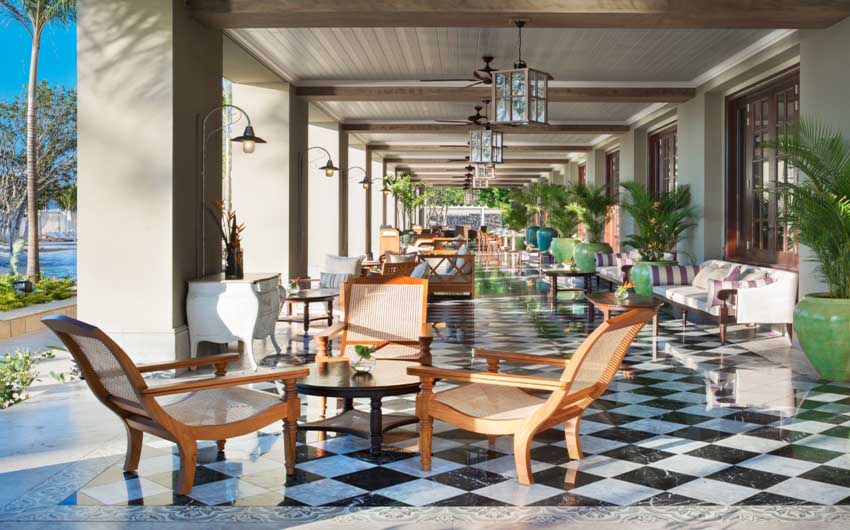 St Regis Resort in Mauritius Veranda with The Little Voyager