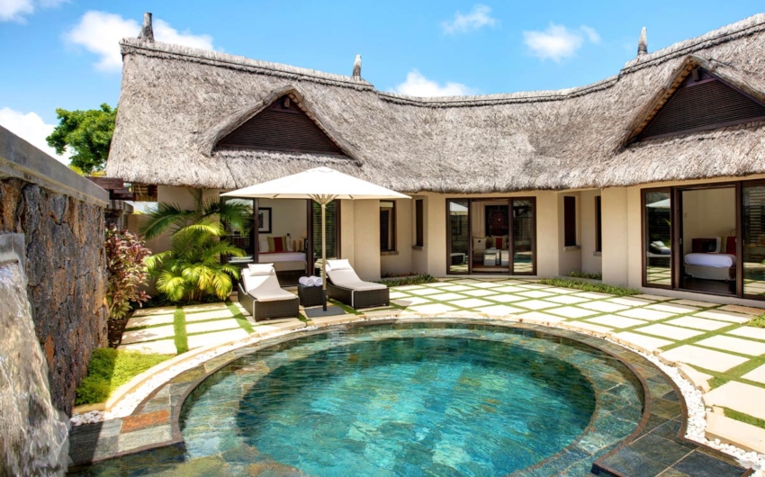Private pool in luxury villa