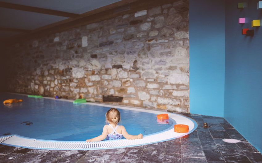 Haus Hirt Hotel Kids Pool with The Little Voyager