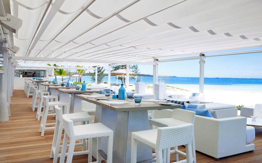 Lux Belle Mare Resort Beach Restaurant with The Little Voyager