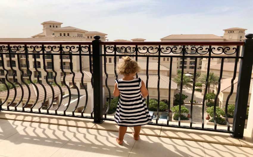 St. Regis Saadiyat Resort Balcony with The Little Voyager