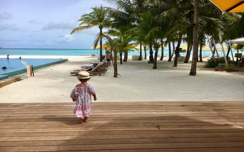 Niyama Private Islands Beach Front with The Little Voyager