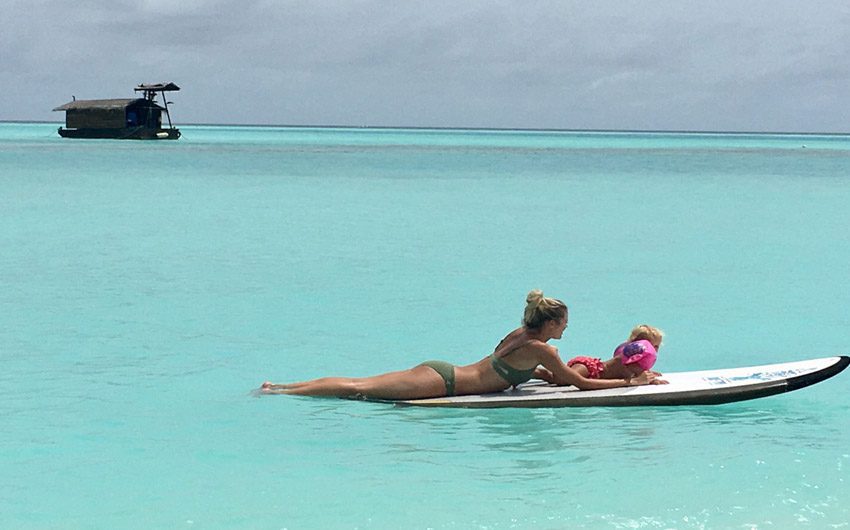 Niyama Private Islands Paddle Boarding with The Little Voyager