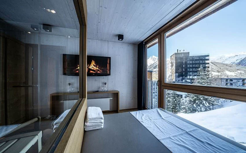 Austrian Mountain Resort Superior Chalet Bedroom with The Little Voyager