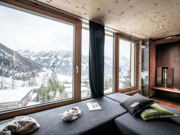 Austrian Mountain Resort Junior Suite Window View with The Little Voyager