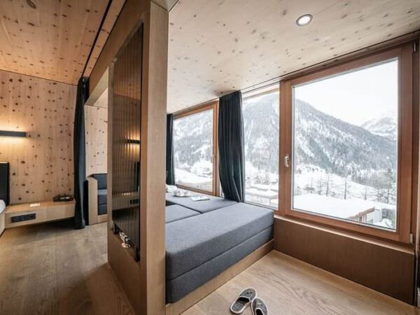Austrian Mountain Resort Living Room View with The Little Voyager