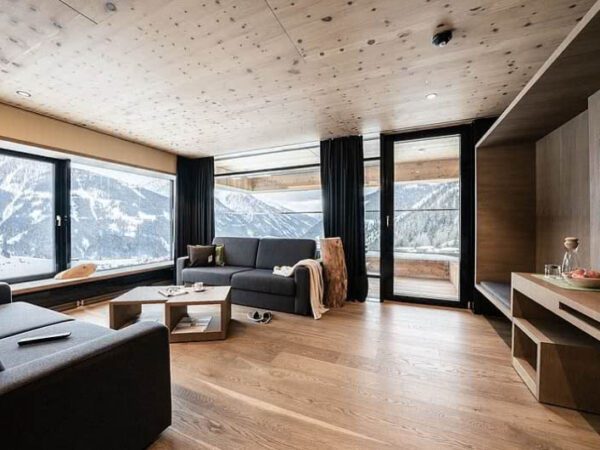 Austrian Mountain Resort Tower Suite Living Room with The Little Voyager