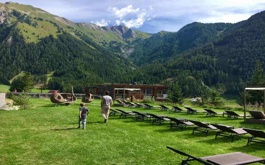 Austrian Mountain Resort Outdoor Sun Chairs with The Little Voyager