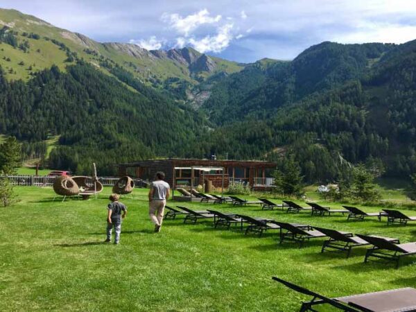 East Tyrol Sun Bathing with The Little Voyager