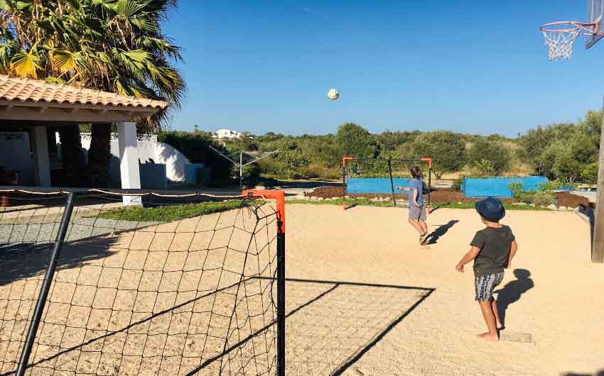 Algarvian Nature Football Court with The Little Voyager