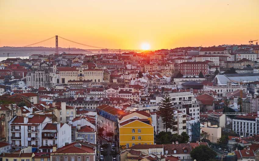 Greater Lisbon at Sunset with The Little Voyager