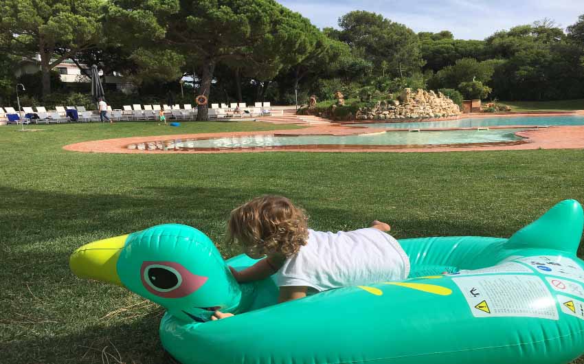 Martinhal Cascais Resort Swimming Pool Duck with The Little Voyager