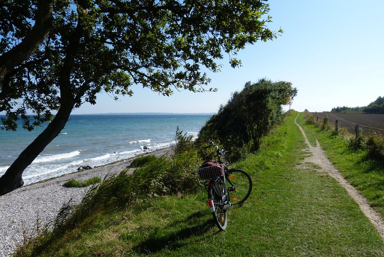 Bike path Baltic sea