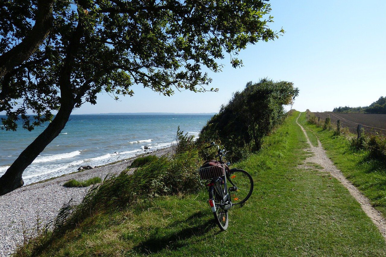 Bike path Baltic sea