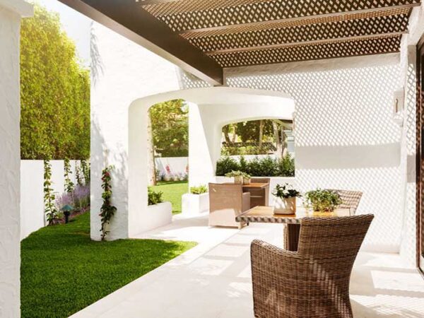 Marbella Club Garden Suite Terrace with The Little Voyager
